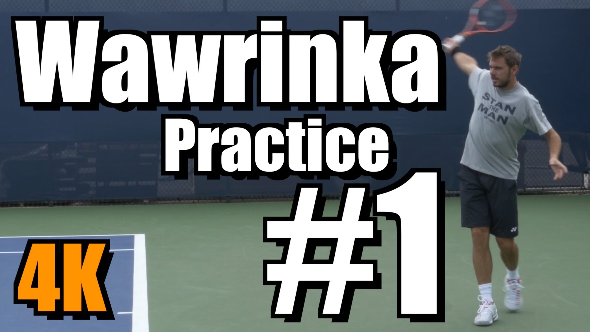 スタン ワウリンカのフォア バックストローク練習 ４k動画 テニス動画 Jp