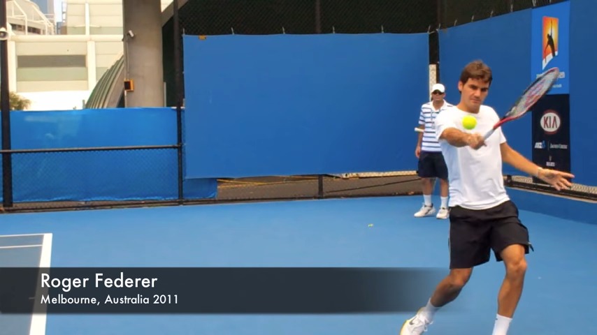 参考にしたい ロジャー フェデラーのバックハンド スライス動画 スローモーション テニス動画 Jp